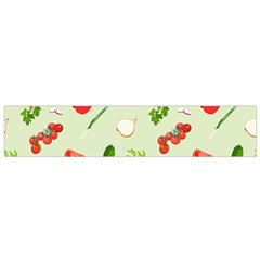 Seamless Pattern With Vegetables  Delicious Vegetables Small Flano Scarf by SychEva