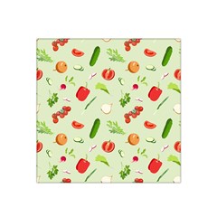 Seamless Pattern With Vegetables  Delicious Vegetables Satin Bandana Scarf by SychEva