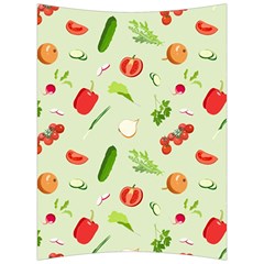 Seamless Pattern With Vegetables  Delicious Vegetables Back Support Cushion by SychEva