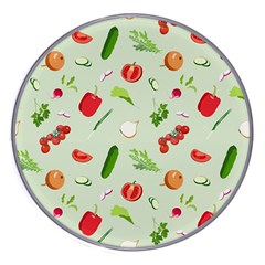 Seamless Pattern With Vegetables  Delicious Vegetables Wireless Charger by SychEva