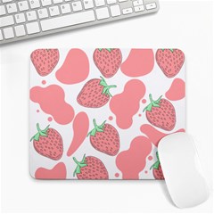 Strawberry Cow Pet Large Mousepads by Magicworlddreamarts1