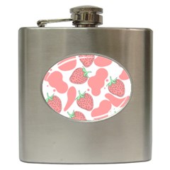 Strawberry Cow Pet Hip Flask (6 Oz) by Magicworlddreamarts1