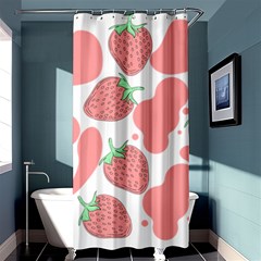 Strawberry Cow Pet Shower Curtain 36  X 72  (stall)  by Magicworlddreamarts1