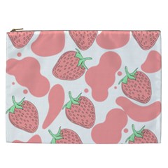 Strawberry Cow Pet Cosmetic Bag (xxl) by Magicworlddreamarts1