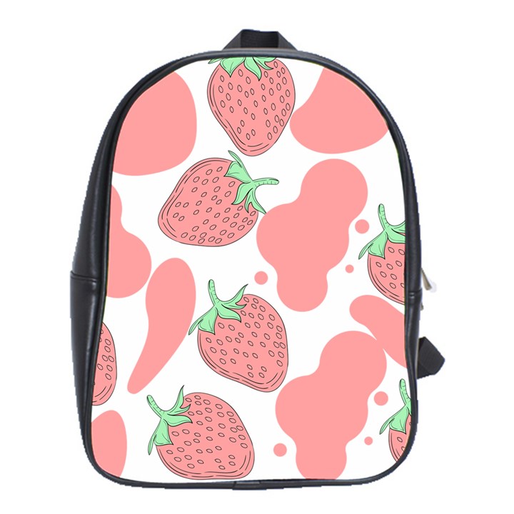 Strawberry Cow Pet School Bag (XL)