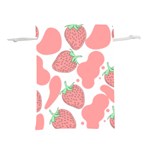 Strawberry Cow Pet Lightweight Drawstring Pouch (M) Front