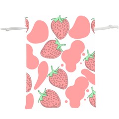 Strawberry Cow Pet  Lightweight Drawstring Pouch (xl) by Magicworlddreamarts1