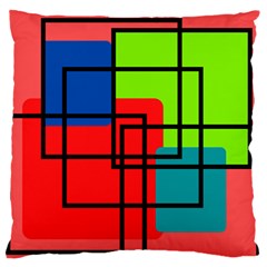 Colorful Rectangle Boxes Standard Flano Cushion Case (two Sides) by Magicworlddreamarts1