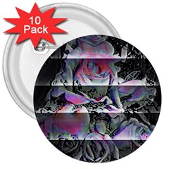 Techno Bouquet 3  Buttons (10 Pack)  by MRNStudios