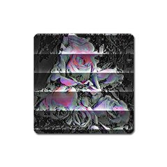 Techno Bouquet Square Magnet by MRNStudios