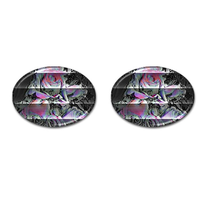 Techno Bouquet Cufflinks (Oval)