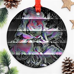 Techno Bouquet Round Ornament (two Sides) by MRNStudios