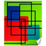 Colorful Rectangle boxes Canvas 8  x 10  8.15 x9.66  Canvas - 1