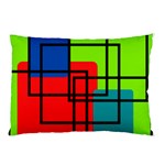 Colorful Rectangle boxes Pillow Case 26.62 x18.9  Pillow Case