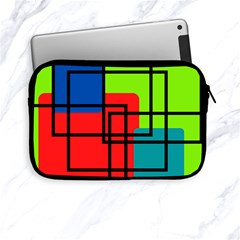 Colorful Rectangle Boxes Apple Ipad Mini Zipper Cases by Magicworlddreamarts1