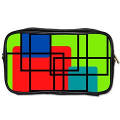 Colorful Rectangle Boxes Toiletries Bag (one Side) by Magicworlddreamarts1