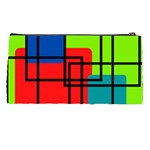 Colorful Rectangle boxes Pencil Case Back