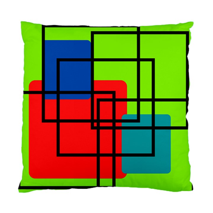 Colorful Rectangle boxes Standard Cushion Case (One Side)