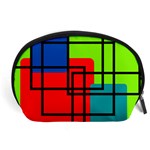 Colorful Rectangle boxes Accessory Pouch (Large) Front