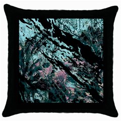 Shallow Water Throw Pillow Case (black) by MRNStudios