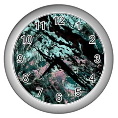 Shallow Water Wall Clock (silver) by MRNStudios