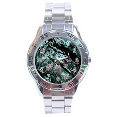 Shallow Water Stainless Steel Analogue Watch by MRNStudios