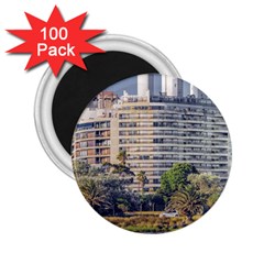 Urban Coastal Scene, Montevideo Uruguay 2 25  Magnets (100 Pack) 