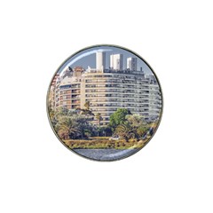 Urban Coastal Scene, Montevideo Uruguay Hat Clip Ball Marker (4 Pack) by dflcprintsclothing