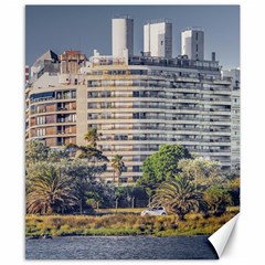 Urban Coastal Scene, Montevideo Uruguay Canvas 8  X 10  by dflcprintsclothing