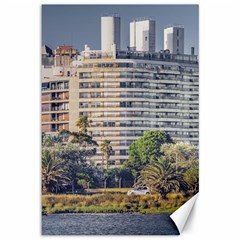 Urban Coastal Scene, Montevideo Uruguay Canvas 12  X 18  by dflcprintsclothing