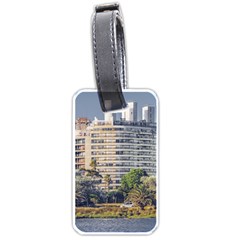 Urban Coastal Scene, Montevideo Uruguay Luggage Tag (one Side) by dflcprintsclothing