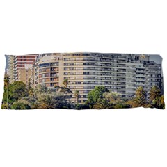 Urban Coastal Scene, Montevideo Uruguay Body Pillow Case Dakimakura (two Sides) by dflcprintsclothing