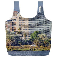 Urban Coastal Scene, Montevideo Uruguay Full Print Recycle Bag (xxl) by dflcprintsclothing