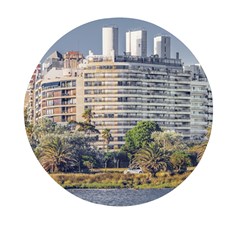 Urban Coastal Scene, Montevideo Uruguay Mini Round Pill Box (pack Of 3) by dflcprintsclothing