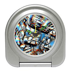 Rainbow Vortex Travel Alarm Clock by MRNStudios