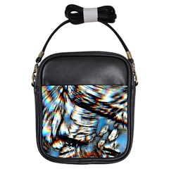 Rainbow Vortex Girls Sling Bag by MRNStudios