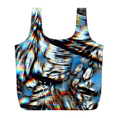 Rainbow Vortex Full Print Recycle Bag (l) by MRNStudios