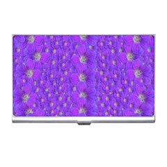 Paradise Flowers In A Peaceful Environment Of Floral Freedom Business Card Holder