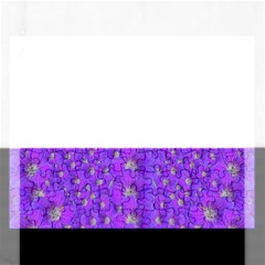 Paradise Flowers In A Peaceful Environment Of Floral Freedom Rectangular Jigsaw Puzzl by pepitasart