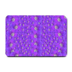 Paradise Flowers In A Peaceful Environment Of Floral Freedom Small Doormat 