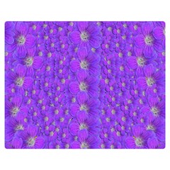 Paradise Flowers In A Peaceful Environment Of Floral Freedom Double Sided Flano Blanket (Medium) 