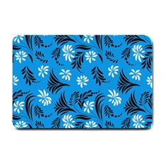 Folk Flowers Art Pattern Floral  Surface Design  Seamless Pattern Small Doormat  by Eskimos