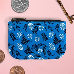 Folk Flowers Art Pattern Floral  Surface Design  Seamless Pattern Mini Coin Purse by Eskimos