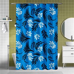 Folk Flowers Art Pattern Floral  Surface Design  Seamless Pattern Shower Curtain 48  X 72  (small)  by Eskimos