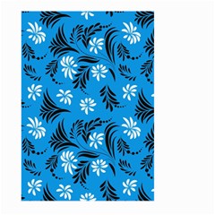 Folk Flowers Art Pattern Floral  Surface Design  Seamless Pattern Large Garden Flag (two Sides) by Eskimos