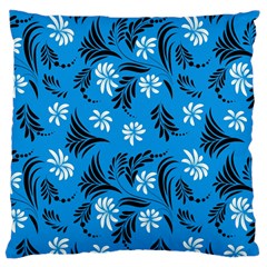 Folk Flowers Art Pattern Floral  Surface Design  Seamless Pattern Large Cushion Case (one Side) by Eskimos