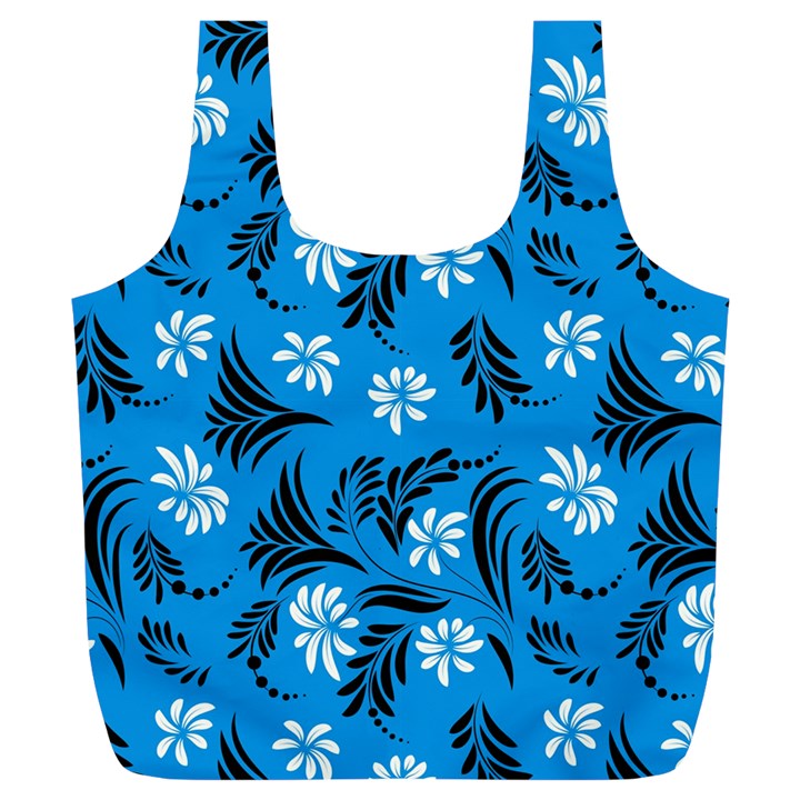 Folk flowers art pattern Floral  surface design  Seamless pattern Full Print Recycle Bag (XL)