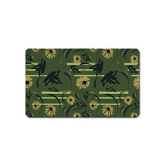 Folk Flowers Art Pattern Floral  Surface Design  Seamless Pattern Magnet (name Card) by Eskimos