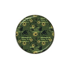 Folk Flowers Art Pattern Floral  Surface Design  Seamless Pattern Hat Clip Ball Marker by Eskimos