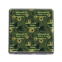 Folk Flowers Art Pattern Floral  Surface Design  Seamless Pattern Memory Card Reader (square 5 Slot) by Eskimos